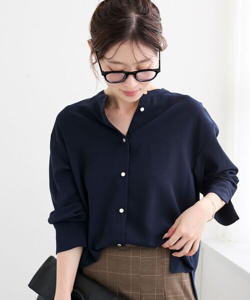 シャツ/ブラウス(長袖/七分) Herlipto 2Way Cache-Coeur Blouse Herlipto 2Way Cache-Coeur Blouse ブルー M - メルカリ