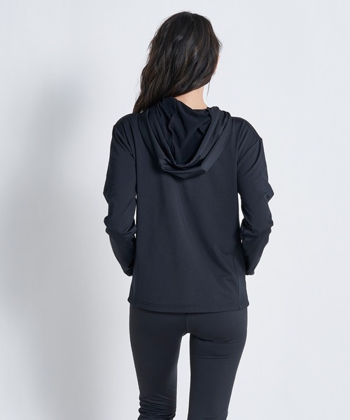 「ROXY」 ジップアップパーカー MEDIUM ブラック レディース_画像3