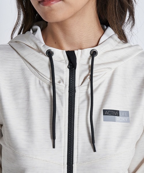 「ROXY」 ジップアップパーカー MEDIUM ブラック レディース_画像8