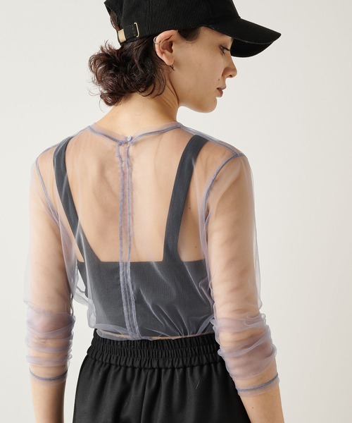 「THE PAUSE」 長袖カットソー FREE ブルー レディース_画像5