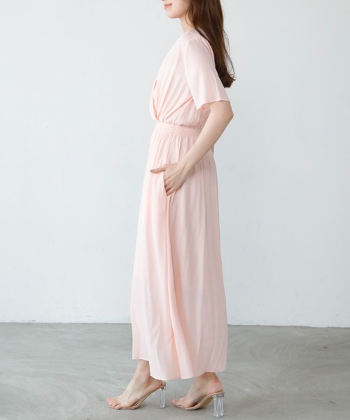 「M.deux」 半袖ワンピース MEDIUM ライトグリーン レディース_画像8