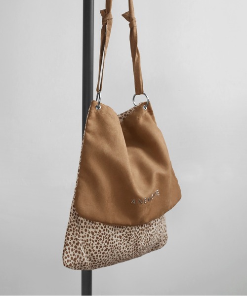 ANEMONE（アネモネ） ショルダーバッグ バッグ スエード調×アニマル柄
