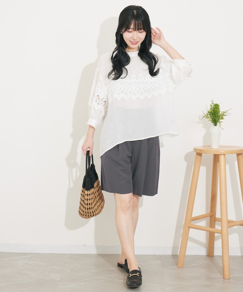 「KATHARINE ROSS」 長袖ブラウス MEDIUM グリーン レディース_画像4