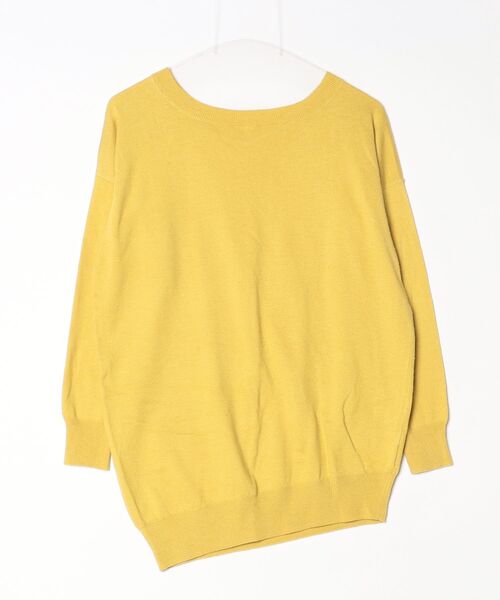「LEPSIM」 長袖ニット FREE イエロー レディース_画像2