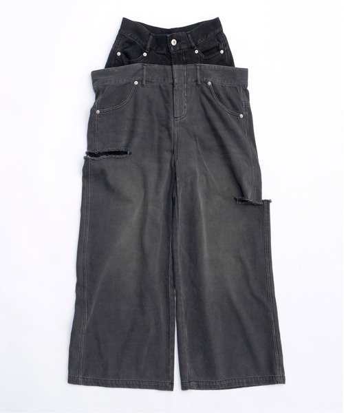 MAISON SPECIAL（メゾンスペシャル） デニムパンツ 38 ブラック