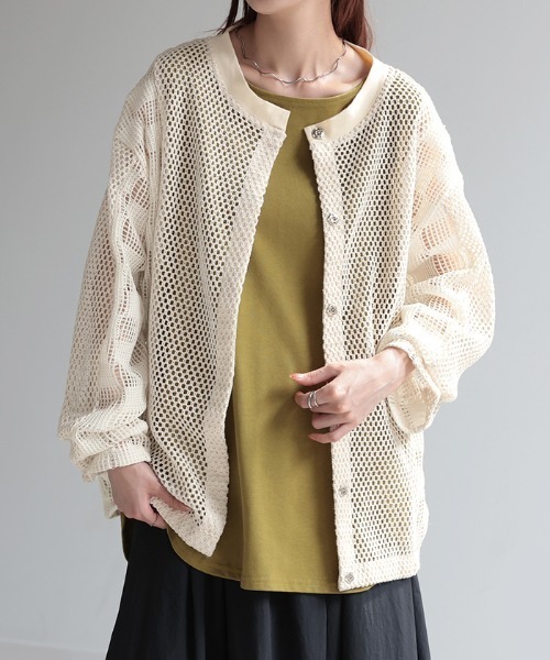 「HUG.U」 カーディガン FREE ホワイト レディース_画像3