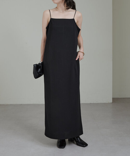 「Omekashi」 キャミソールワンピース 36 ボルドー レディース_画像2