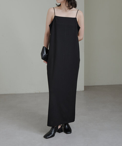 「Omekashi」 キャミソールワンピース 36 ボルドー レディース_画像4