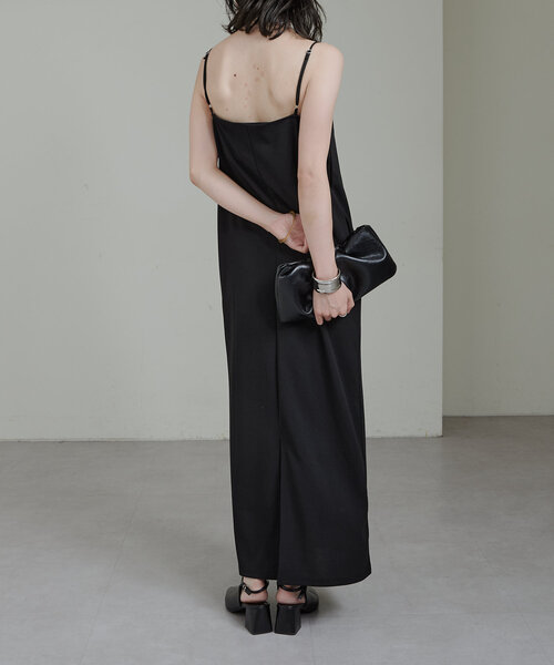 「Omekashi」 キャミソールワンピース 36 ボルドー レディース_画像6