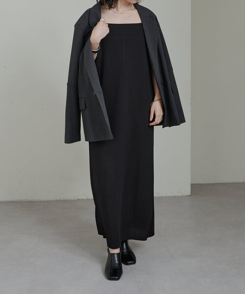 「Omekashi」 キャミソールワンピース 36 ボルドー レディース_画像8