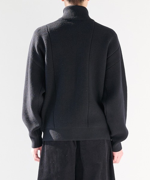 【新品】NissyNaptime.ニットラガーシャツ(ブラックM) STYLEMIXER | ラガーニットトップ (ニット ) |SHEL'TTER WEBSTORE