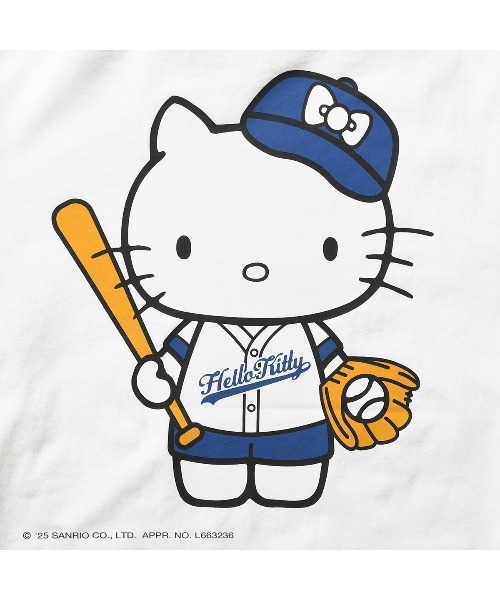 野球キティ HOMEGAME tシャツ サンリオキャラクターズ × ホームゲーム - ハロー