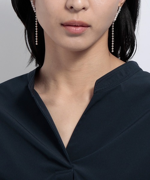 LAH パール ピアス パールピアス K18ポスト レディース : ZOZOTOWN
