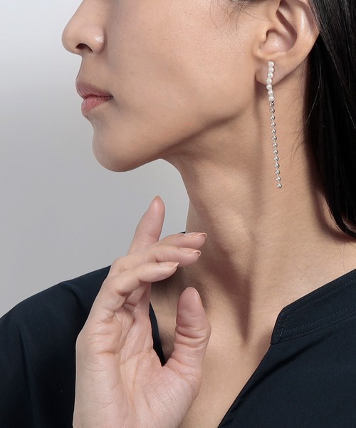 【LAH Vendome Aoyama 】パイル・パール ピアス K18 ポスト LAH パール ピアス パールピアス K18ポスト レディース : ZOZOTOWN
