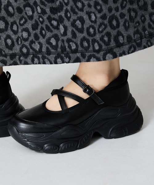 「ORiental TRaffic」 シューズ L ブラック レディース_画像9