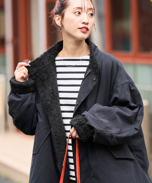 FREAK'S STORE（フリークスストア） コート フリ- ブラック レディース