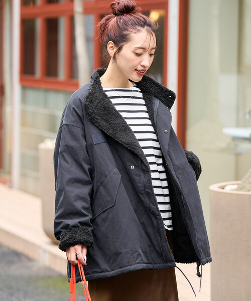 FREAK'S STORE（フリークスストア） コート フリ- ブラック レディース