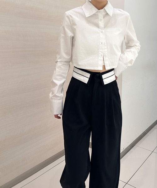 「solleim」 スラックス M グレー レディース_画像4