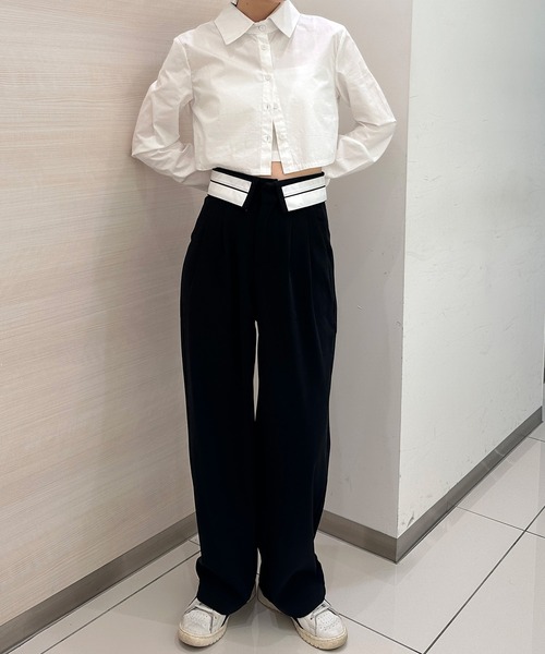 「solleim」 スラックス M グレー レディース_画像6