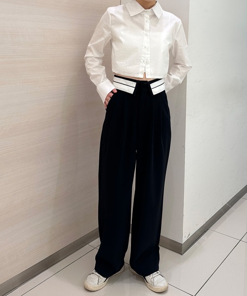 「solleim」 スラックス M グレー レディース_画像7