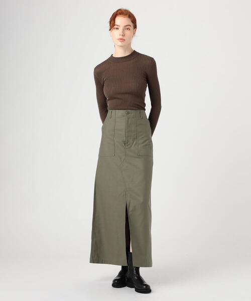 「EDITION」 チノパンツ 34 ネイビー レディース_画像4