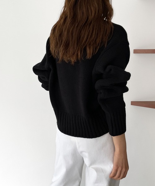 「CANAL JEAN」 ニットカーディガン ONE SIZE アイボリー レディース_画像9