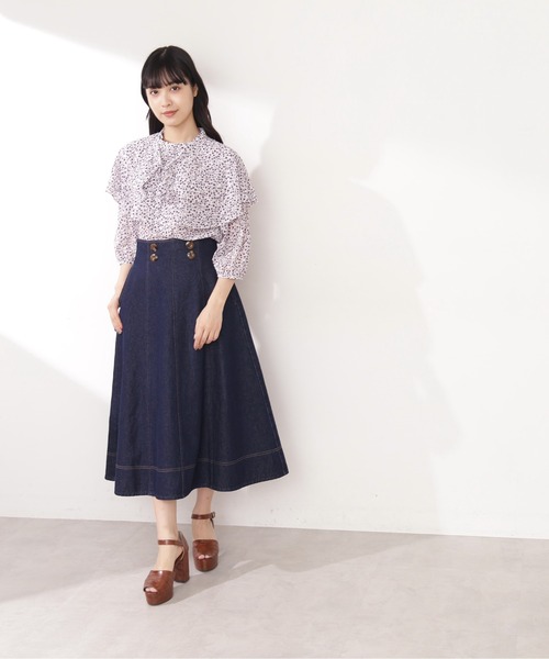 「JILL by JILL STUART」 フレアスカート SMALL ベージュ レディース_画像4