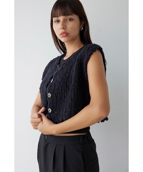 「ALEXIA STAM」 ニットベスト FREE アイボリー レディース_画像8