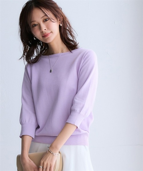 ニッセン（nissen） ニット セーター 洗えるUVカット綿100