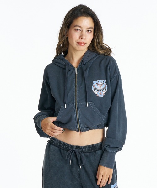 未使用 ROXY パーカー レディース サイズM フリース ロキシー ROXY（ロキシー） フリース ジップパーカー レディース スポーツ
