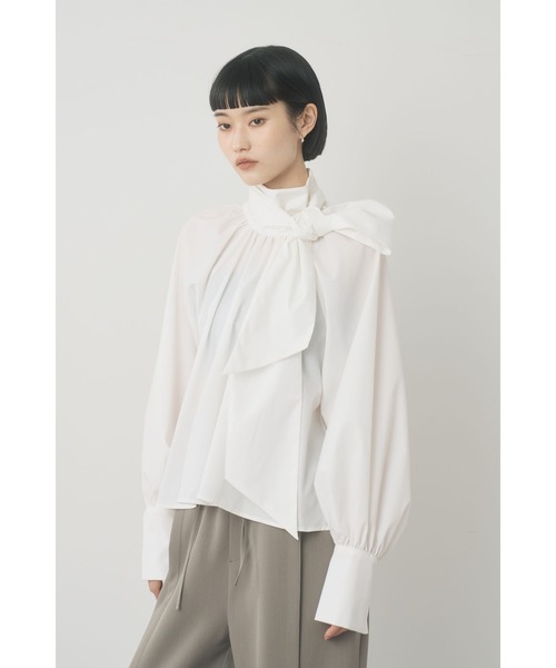 Limue ブラウス シャツ ボータイAラインシャツ レディース : ZOZOTOWN