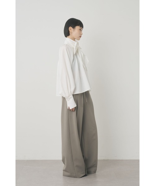 Limue ブラウス シャツ ボータイAラインシャツ レディース : ZOZOTOWN