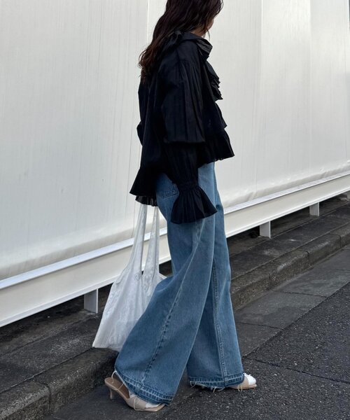 WILLOW ブラウス シャツ 「willow」ラッフルフリルブラウス レディース WILLOW ブラウス シャツ 「willow」ラッフルフリルブラウス レディース