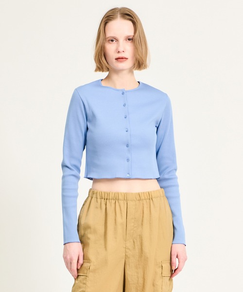 ESTNATION / エストネーション | GOOD PEOPLE GOOD STITCHING GOOD PRODUCT / ショート カーディガン | F | ホワイト | レディース ESTNATION - ESTNATION / エストネーション | GOOD PEOPLE GOOD