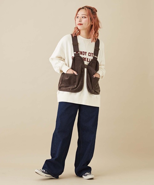 「CUBE SUGAR」 ベスト M チャコールグレー レディース_画像5