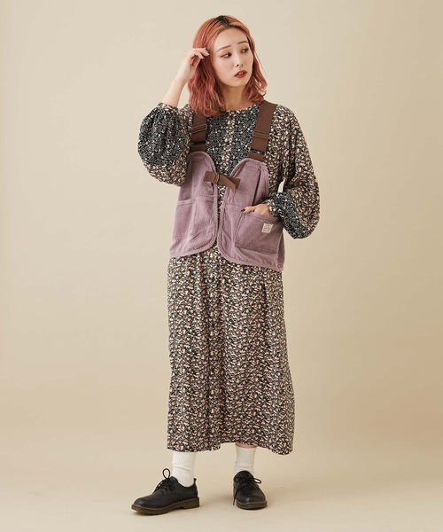 「CUBE SUGAR」 ベスト M チャコールグレー レディース_画像8