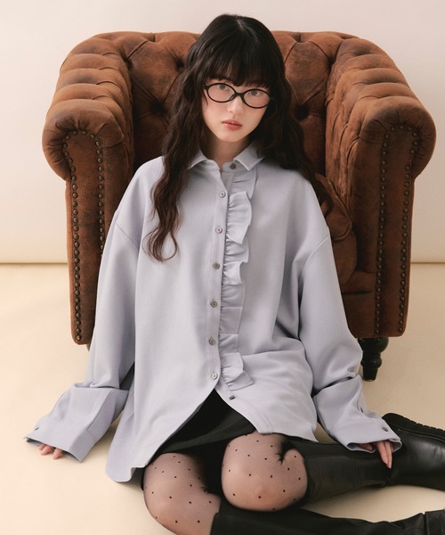 loin nuit ブラウス シャツ nuance frill shirt / ニュアンスフリル