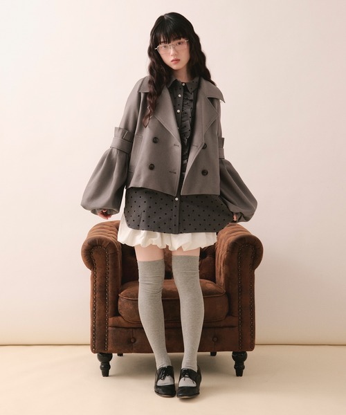 トップス nuance frill shirt / loin nuit loin nuit ブラウス シャツ nuance frill shirt / ニュアンスフリル