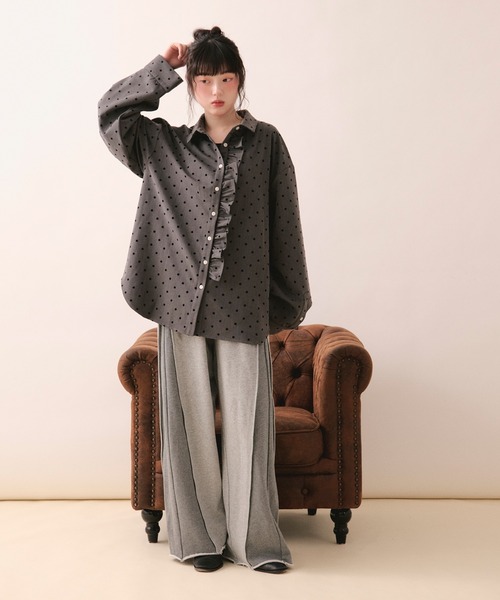 loin nuit ブラウス シャツ nuance frill shirt / ニュアンスフリル