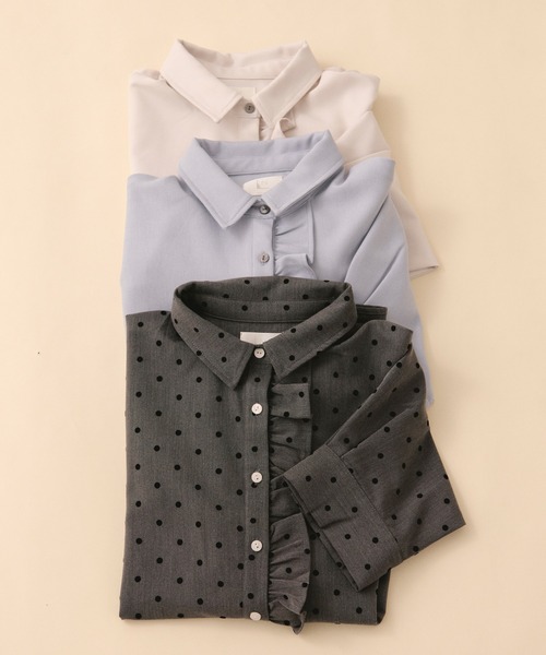 loin nuit ブラウス シャツ nuance frill shirt / ニュアンスフリル