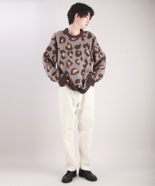 「WESTSEA」 長袖ニット M ブラウン系その他 メンズ_画像9