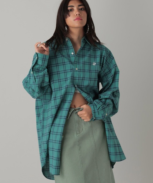 「BEVERLY HILLS POLO CLUB」 シャツワンピース「Forever 21コラボ」 FREE ホワイト系その他 レディース_画像3