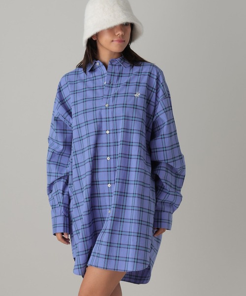 「BEVERLY HILLS POLO CLUB」 シャツワンピース「Forever 21コラボ」 FREE ホワイト系その他 レディース_画像4