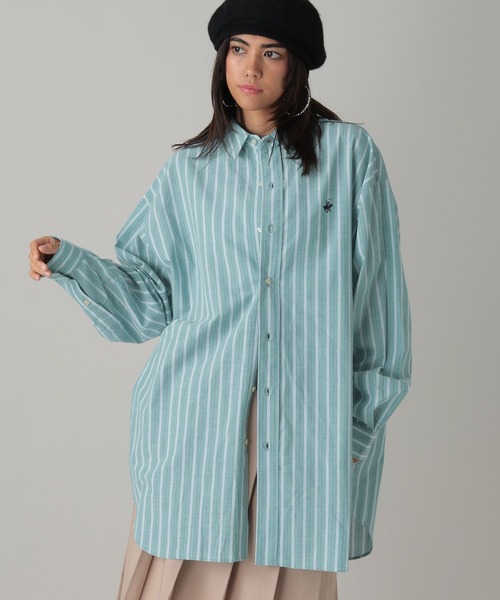 「BEVERLY HILLS POLO CLUB」 シャツワンピース「Forever 21コラボ」 FREE ホワイト系その他 レディース_画像5