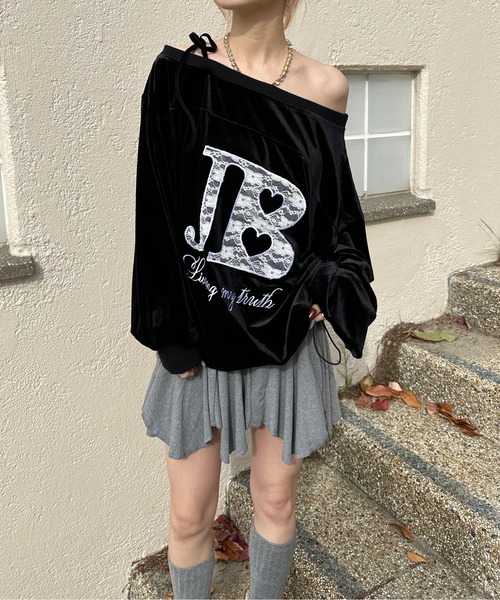 「sedacle girl」 長袖カットソー FREE ネイビー レディース_画像3