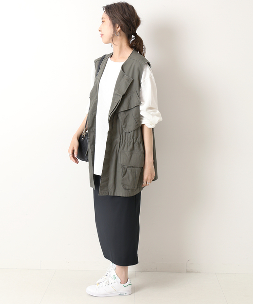 「Spick & Span」 スカート 36 ベージュ レディース_画像2