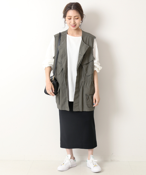 「Spick & Span」 スカート 36 ベージュ レディース_画像9