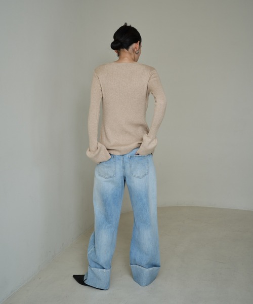 「AIC.」 ニットカーディガン FREE ベージュ レディース_画像5