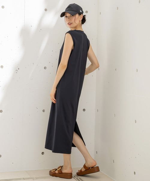 「HEREIAM」 ノースリーブワンピース MEDIUM ブラック レディース_画像6