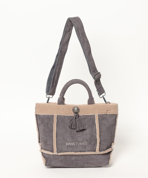 「Minnetonka」 2WAYバッグ FREE チャコール レディース_画像2